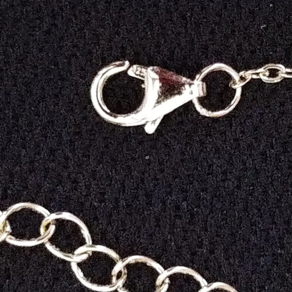 Isabella M. 925 Sterling Silver w/Gold Overlay Letter 'E' Initial Necklace NWT - Picture 4 of 4